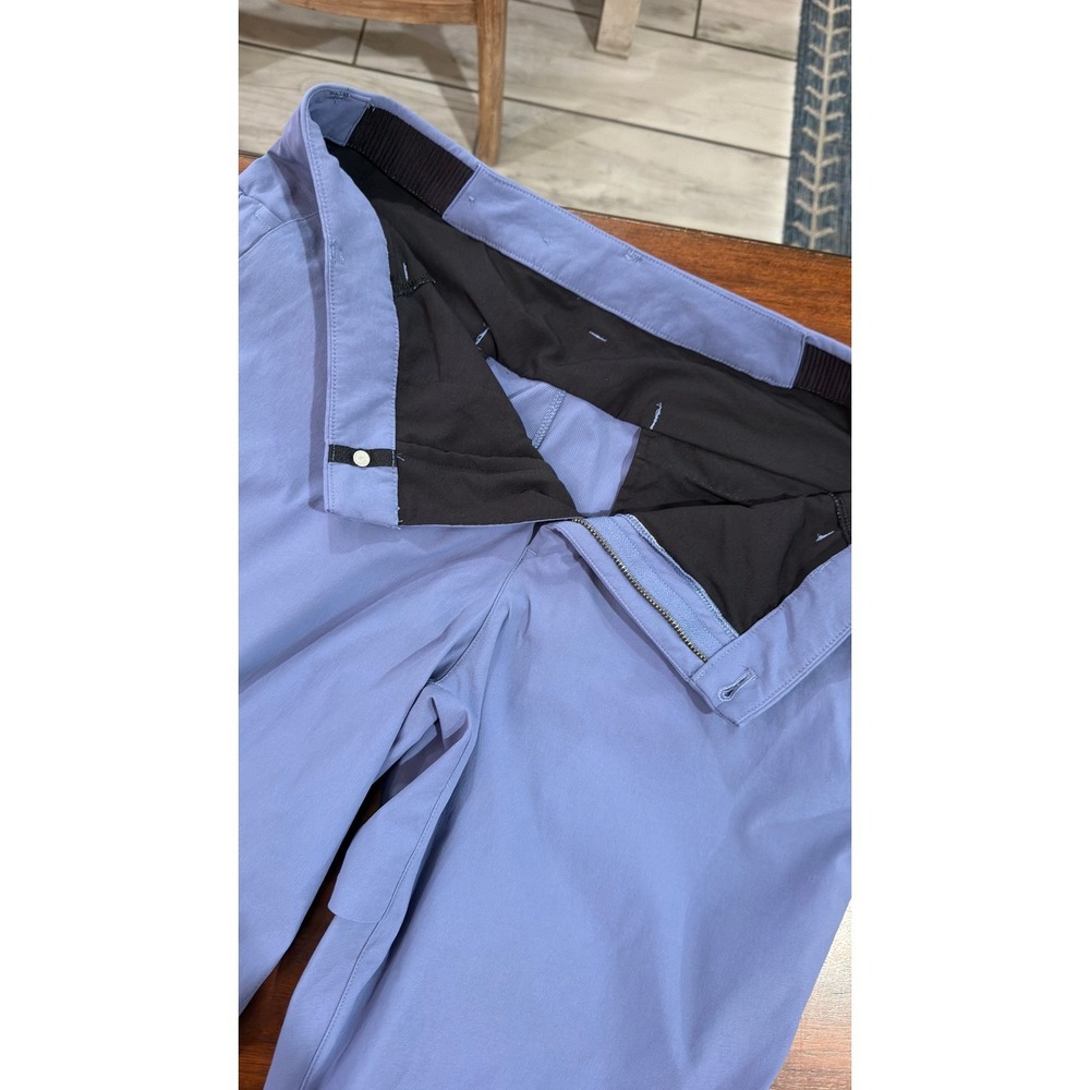 Lululemon Commission Slim-Fit Pant 33 Blue Grey Chino M5A18S - Picture 11 of 16